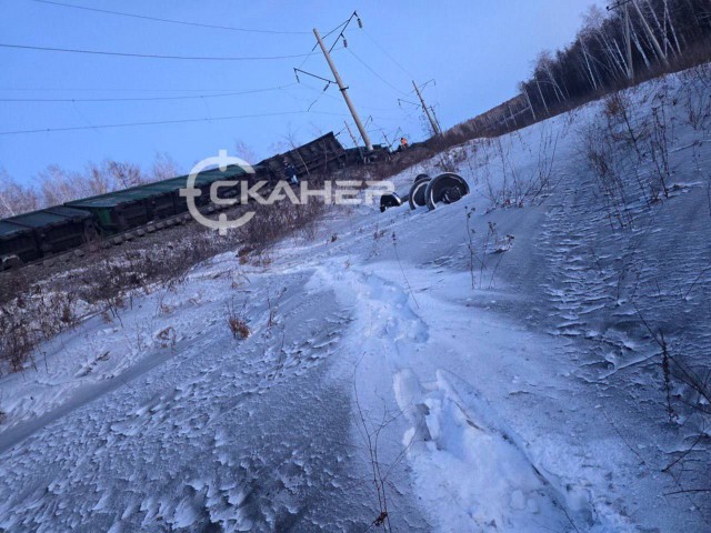 Сход вагонов в Амурской области