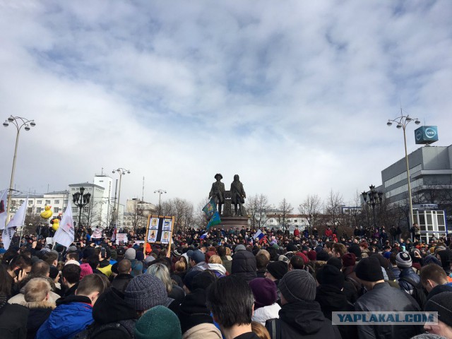 Задержания происходят на антикоррупционных акциях «Он нам не Димон»