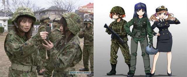 Японки в армии и на флоте