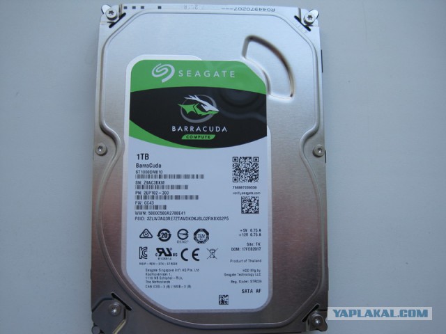 Продам 3.5 1тб SATA HDD ST1000DM010 отл сост москва\РФ