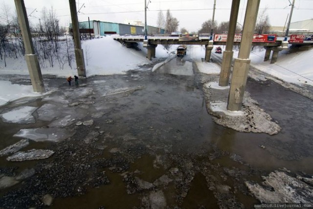 Зимний потоп в Екатеринбурге