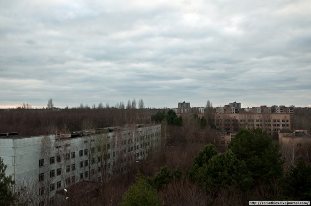 Чернобыльская зона. На задворках Припяти.