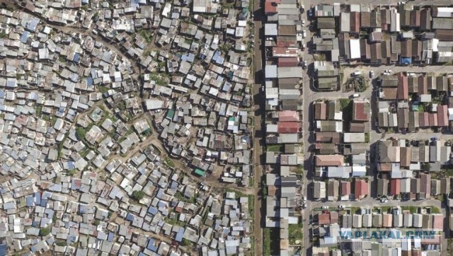 Шокирующее неравенство в ЮАР в объективе беспилотника