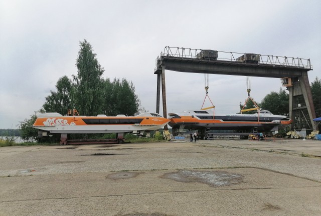 В Нижнем Новгороде спустили на воду новый Метеор