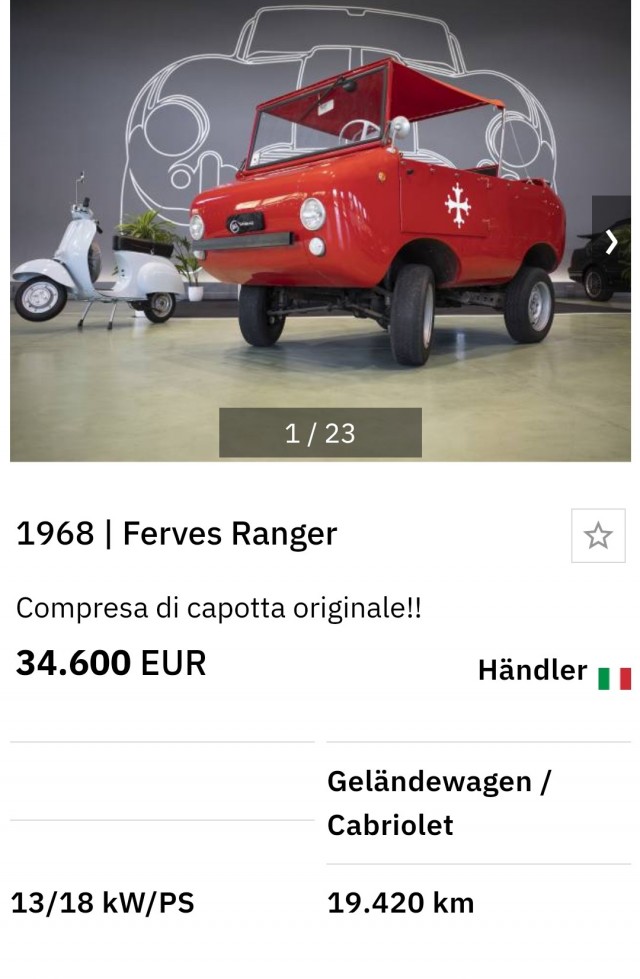 1967 Ferves Ranger. Автопятница №24