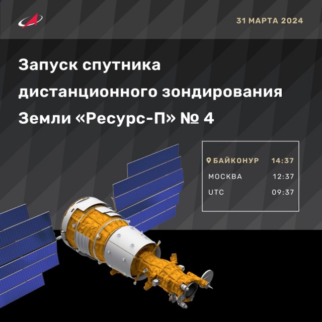 Трансляция запуска космического аппарата «Ресурс-П» № 4
