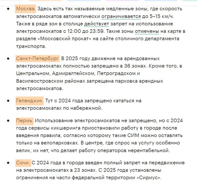 В Благовещенске полностью запретили электросамокаты