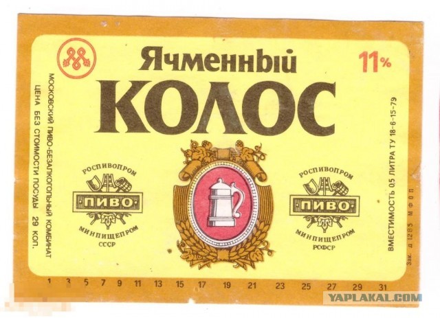 Сорта пива в СССР