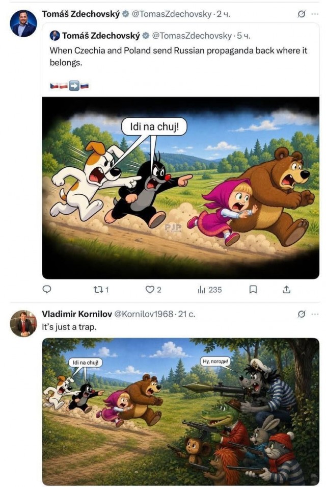 Как по чешски будет засада?