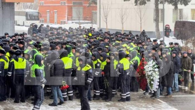 В Москве попрощались с погибшими сотрудниками ДПС