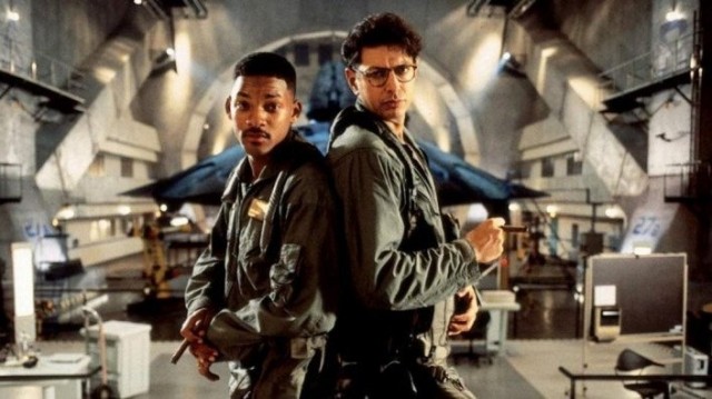 Фото со съёмок фильма: "День независимости", 1996