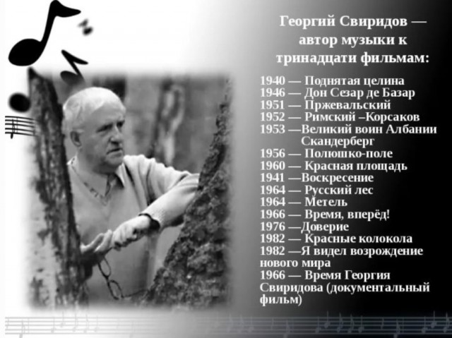 110 лет со дня рождения Свиридова