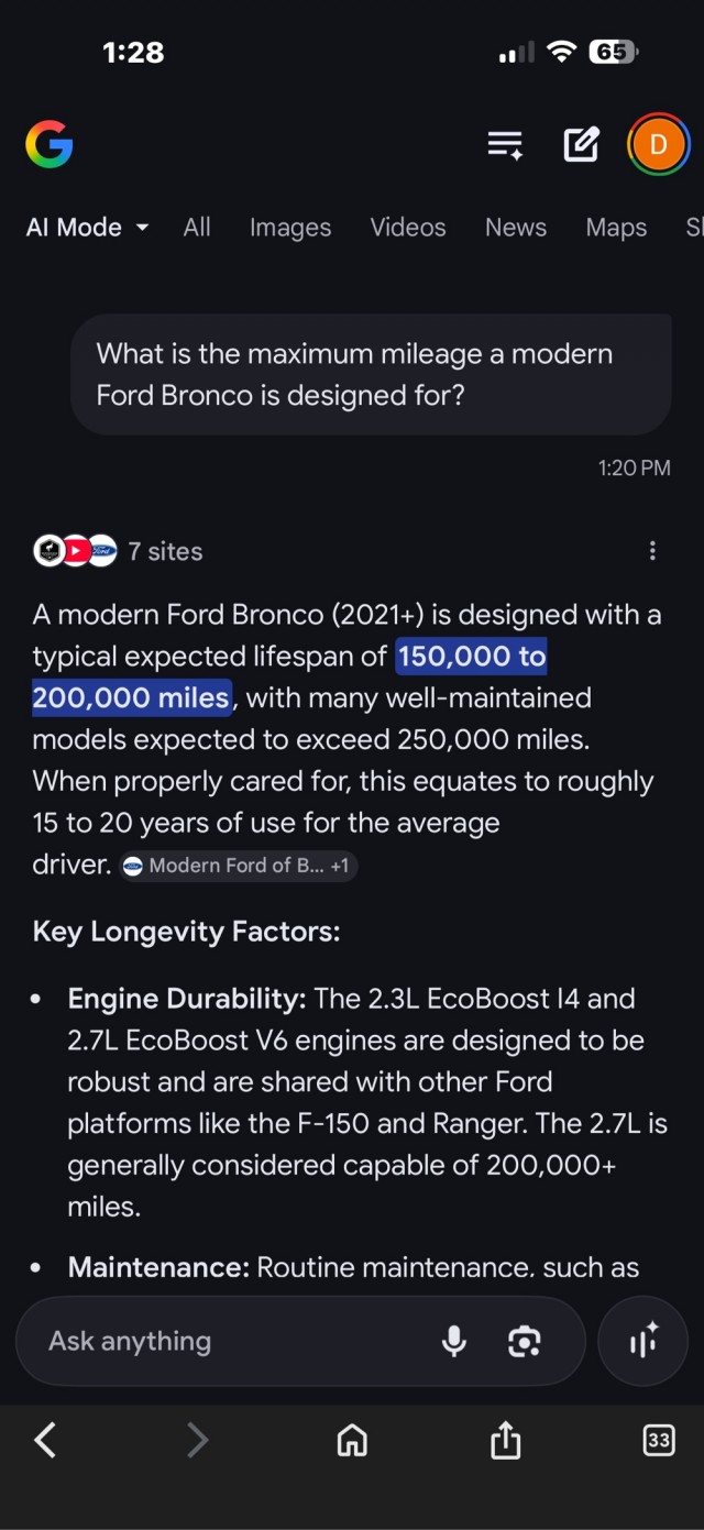 «Буханка» нужен пример Bronco