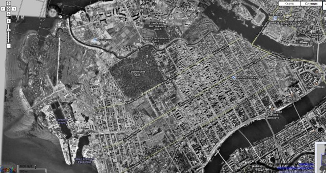 Карта смоленска со спутника