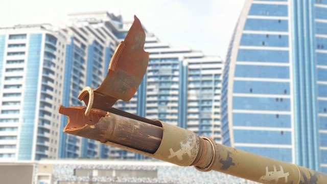 Выставка трофейной военной техники в Баку