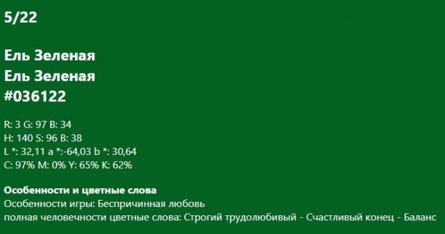 Цвет рождения
