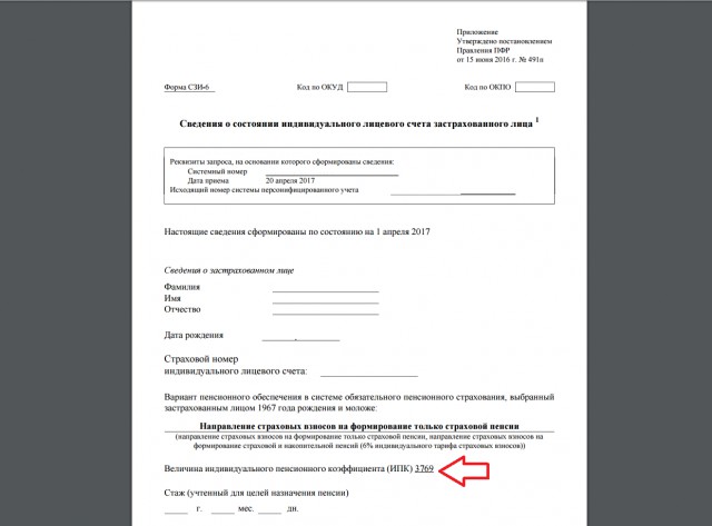 Сведения о состоянии счета застрахованного лица. Сведения о состоянии счета застрахованного лица