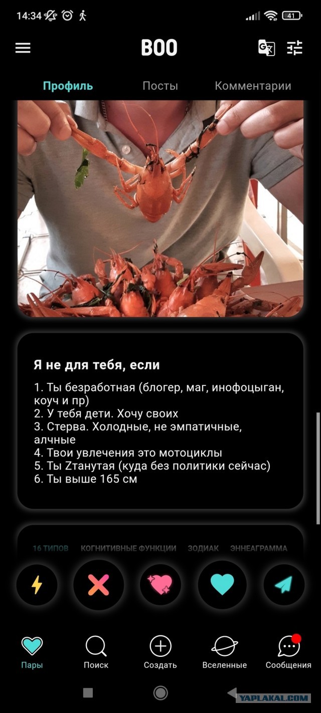 Постыдные скрины перлов с сайтов знакомств, часть 3