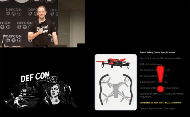 Конференция DEFCON 23. «Как я сбивал назойливый дрон соседского ребёнка». Майкл Робинсон