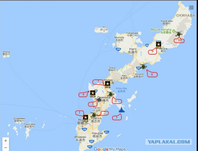Неизвестный подорвал военную базу США на Окинаве