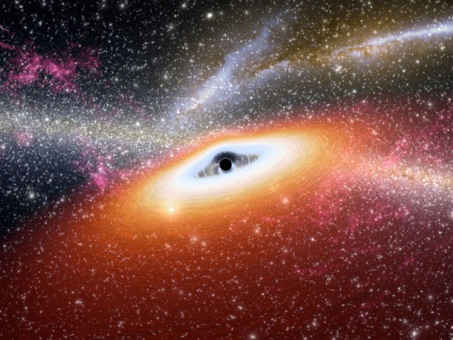 Как тёмная материя взаимодействует с чёрными дырами?