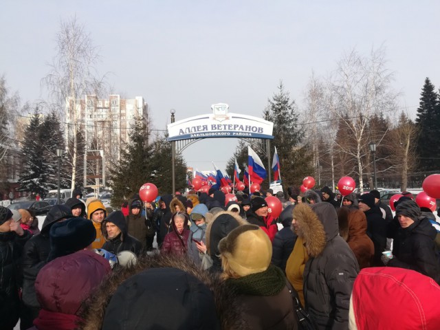 Рассказываю о прошедшем митинге в Новосибирске