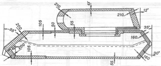 Чертеж танка маус