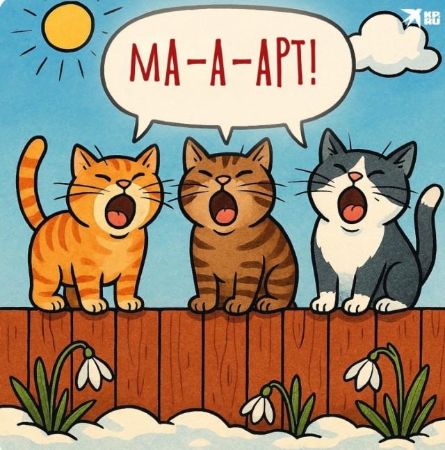 Сегодня праздник у кошки