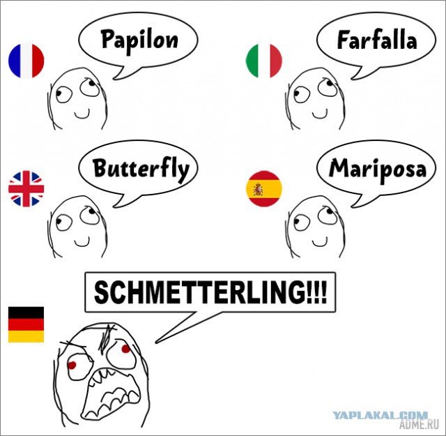 Прелестные звуки немецкого языка в сравнении