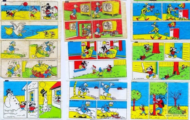 Коллекция вкладышей Donald's 11 фото