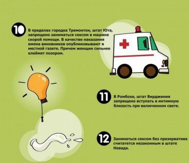 20 странных законов о сексе