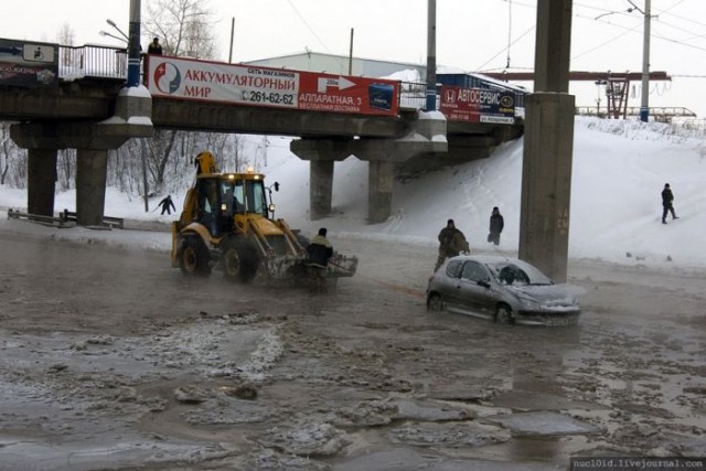 Зимний потоп в Екатеринбурге